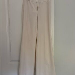 Apostrophe essentials women’s beige cream wide leg trousers dress pants size 2